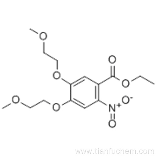 Ethyl 4,5-bis(2-methoxyethoxy)-2-nitrobenzoate CAS 179688-26-7